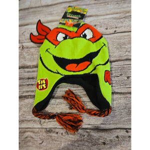 Teenage Mutant Ninja Turtles TMNT Beanie Hat Nickelodeon RAPHAEL RED NWT(C2)